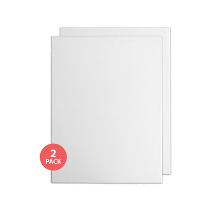 Boyle 40x50cm Deep Edge Stretched Canvas 2 Pack - 100% Cotton, Triple Primed, Eco-Friendly