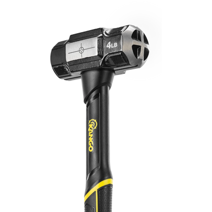 Kango 4lb Cross Strike Sledge Hammer - Dual Side Faces, Heat-Treated Steel, Balanced Design