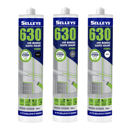 Selleys 300ml Black Flexible Sealant - Indoor/Outdoor, UV & Weather Resistant, Paintable
