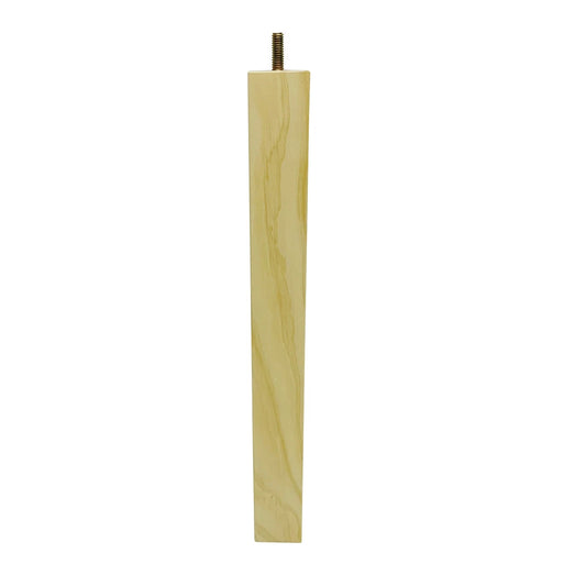 Adoored 400mm Raw Pine Square Furniture Leg, Natural Timber, Easy Install, Modern Design
