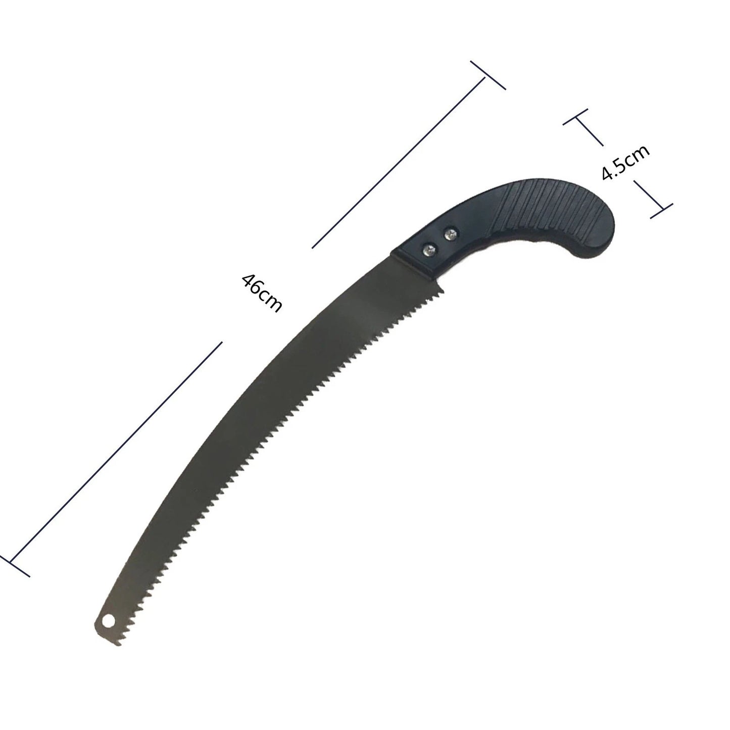Saxon Pruning Saw 325mm Carbon Steel Blade, Ergonomic Handle, Offset Teeth Design