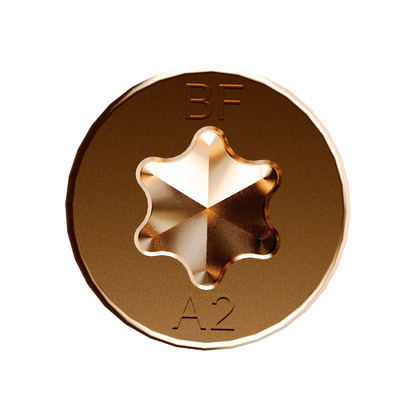 Bremick Ultrafast 10g x 65mm Stainless Steel Bronze Truss Head Screws 500 Pack