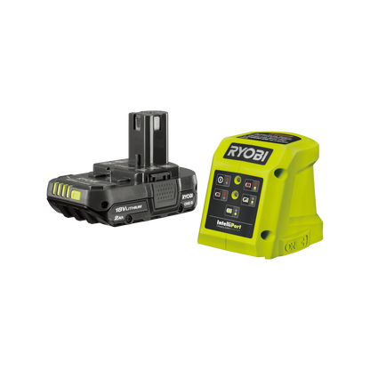Ryobi 18V ONE+ 2.0Ah Battery & Charger Kit with Deep Discharge Protection