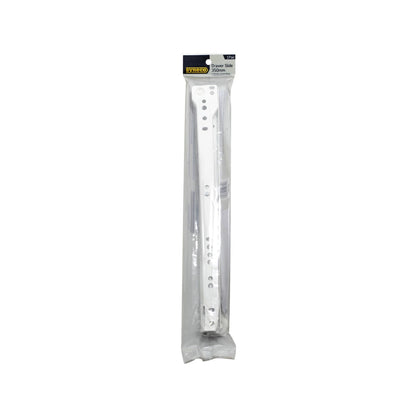 Syneco White 350mm Drawer Slides Pair - Durable, Easy Install, Powder Coated Finish