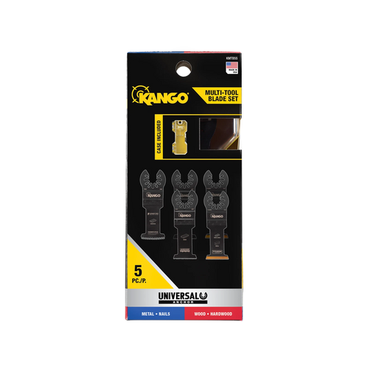 Kango 5 Piece Multi Tool Blade Set - Japanese Tooth, TiN Coated, HCS, USA Made