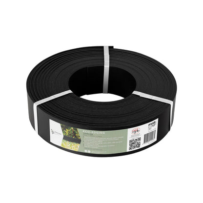 Tuscan Path Black Thinline Eco-Edging 75x3mm 20m - Recycled, Durable, UV Stabilised