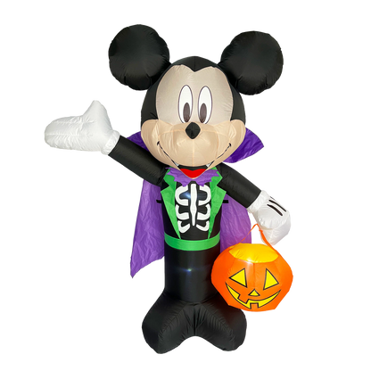 Disney 1.8m Inflatable Halloween Mickey Vampire with LED Lights for Indoor/Outdoor Use