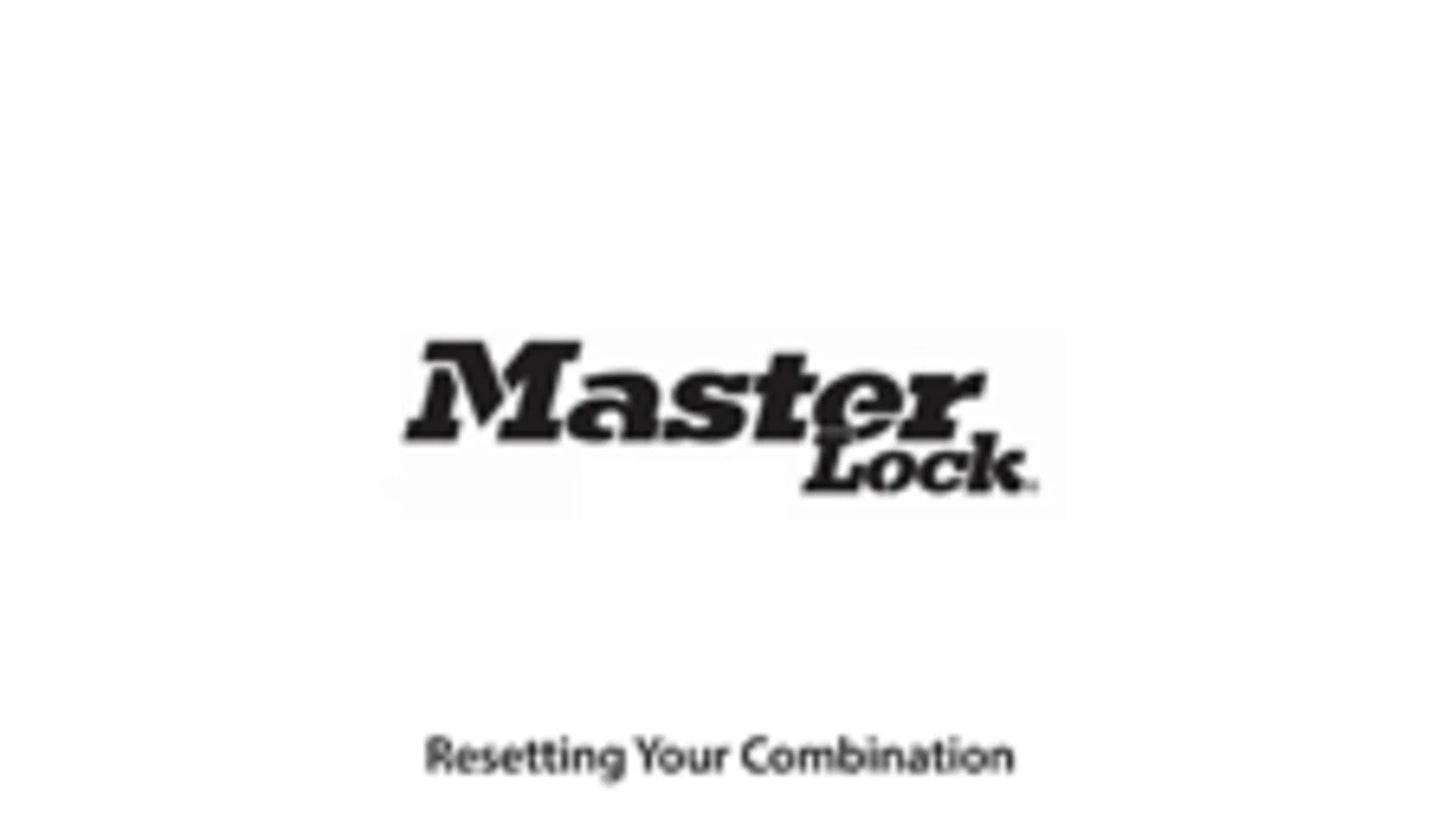 Master Lock 50mm Brass Resettable Combination Padlock, 4-Digit, Hardened Steel Shackle