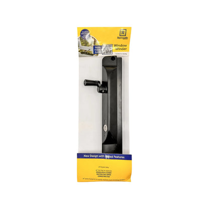 Remsafe Lockable Stainless Steel Black Window Winder with Key Restrictor