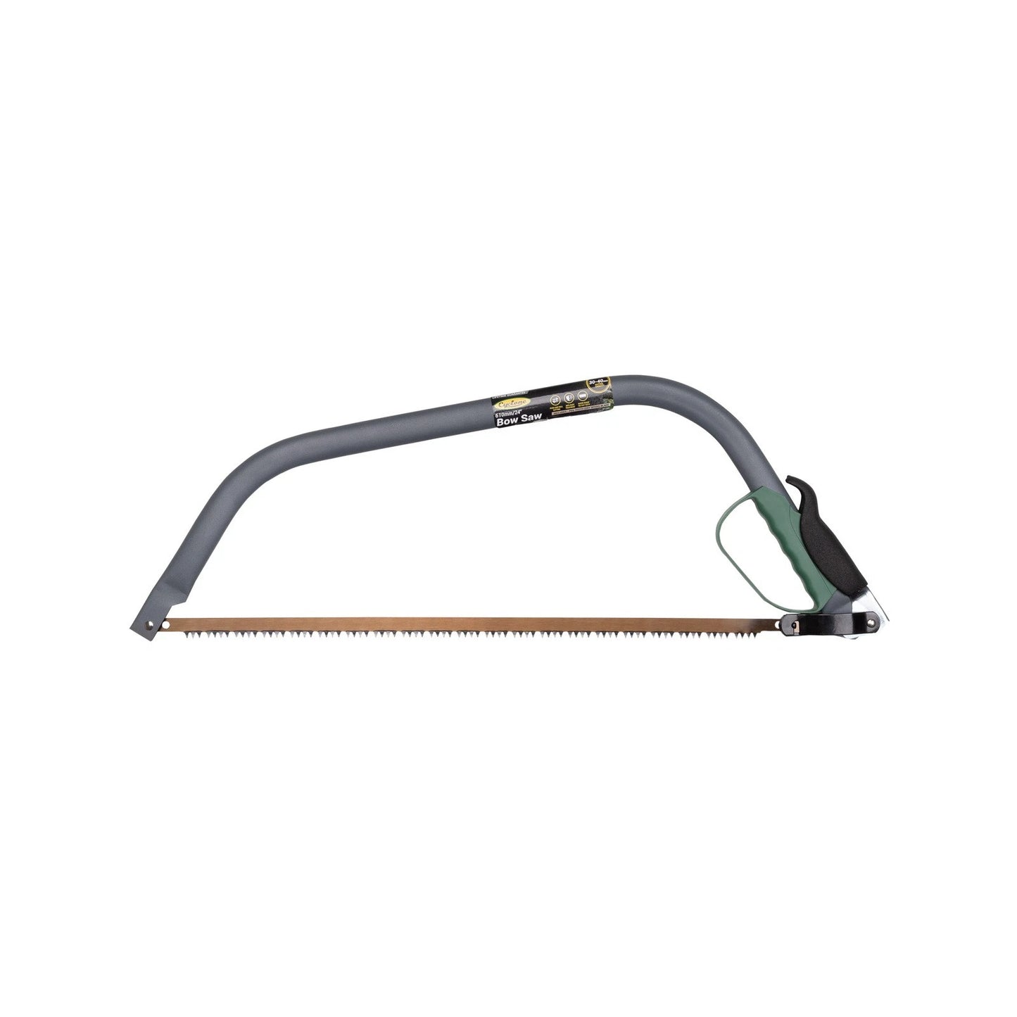 Cyclone 24" Bow Saw, Dual-Action, Corrosion-Resistant, Cuts 40mm Branches, Lifetime Guarantee