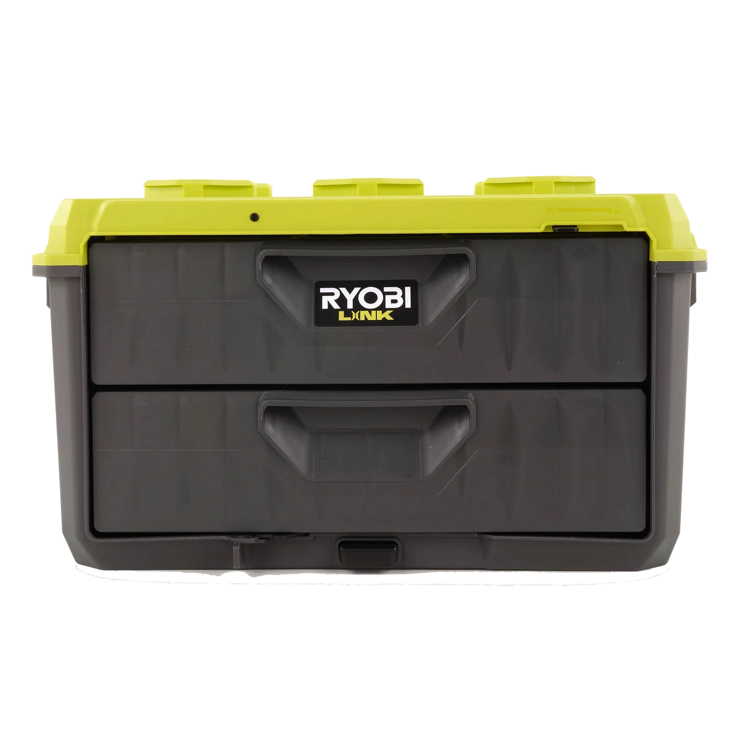 Ryobi LINK 2-Drawer Toolbox, Lockable, Water Resistant, Wheels, Includes Tray