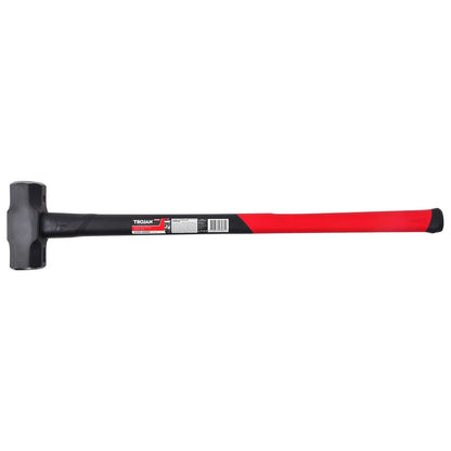 Trojan 8lb Fibreglass Sledge Hammer - Carbon Steel Head, Lifetime Warranty