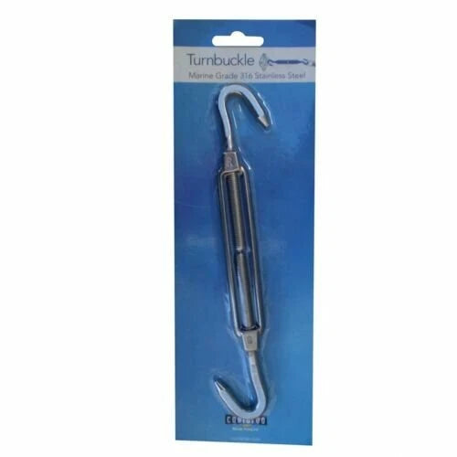 Coolaroo Shade Sail Turnbuckle - 316 Stainless Steel, Adjustable Tension, Secure Attachment
