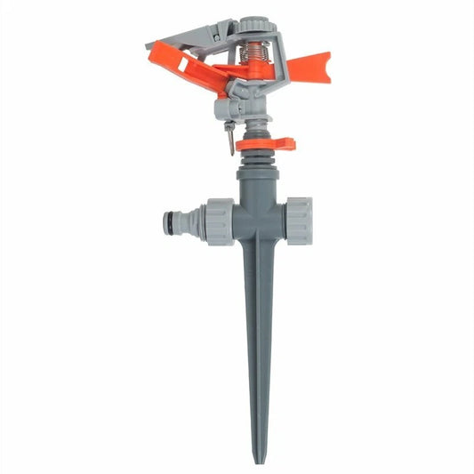 Pope Impact Sprinkler on Stake, Adjustable Arc, 20m Coverage, Durable ABS Plastic