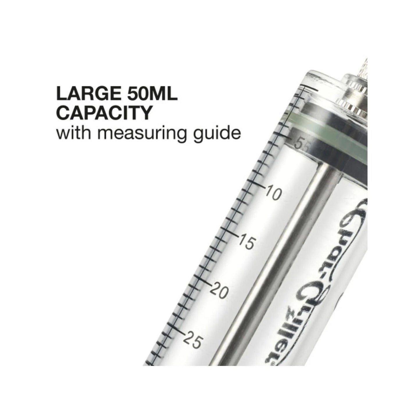 Char-Griller 50ml BBQ Marinade Injector, Dual Needle, Stainless Steel, Leak-Proof, Dishwasher Safe