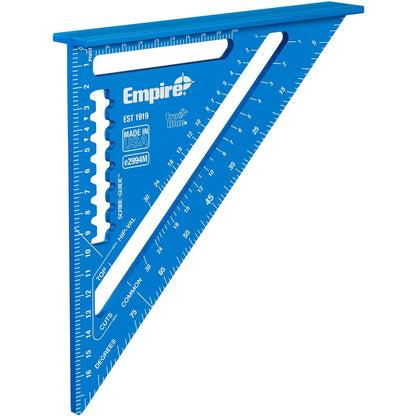Empire TrueBlue 180mm Laser Etcher Rafter Square - Durable Aluminum, High-Visibility Markings