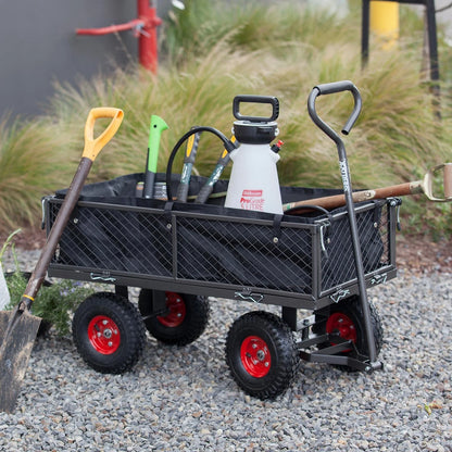 Sherlock 105L Steel Mesh Cart, 200kg Capacity, Durable, Versatile, Pneumatic Wheels