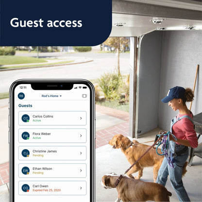 Chamberlain MyQ Smart Garage Door Opener Kit with Remote Control & Safety Features