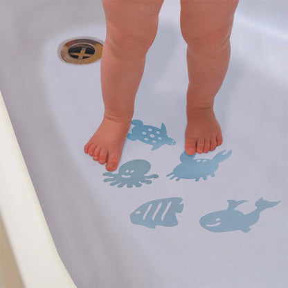 Dreambaby Heat Sensing Anti Slip Bath Strips - Child Safety, Easy Install, Blue