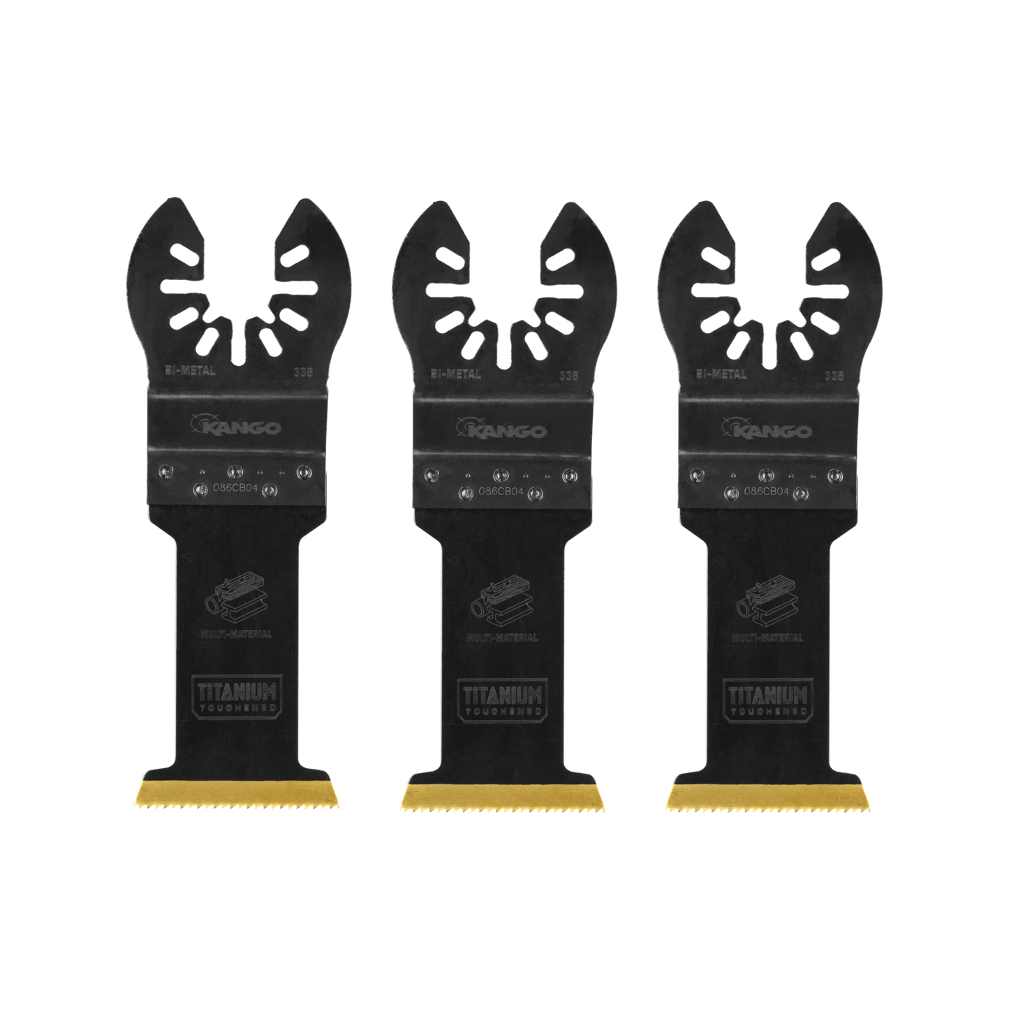 Kango 35mm Bi-Metal Plunge Cut Multi Tool Blade 3 Pack - TiN Coated, Versatile Cutting