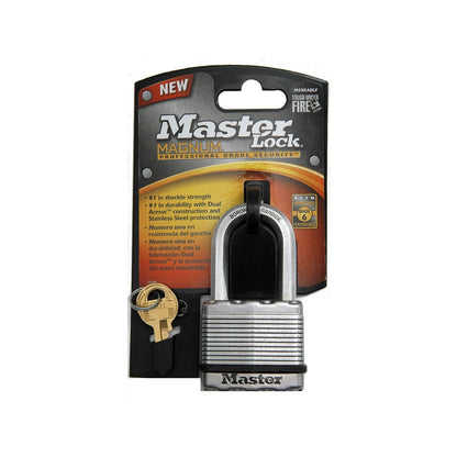 Master Lock 51mm Magnum Padlock, 38mm Long Shackle, Boron-Carbide, Weather-Resistant