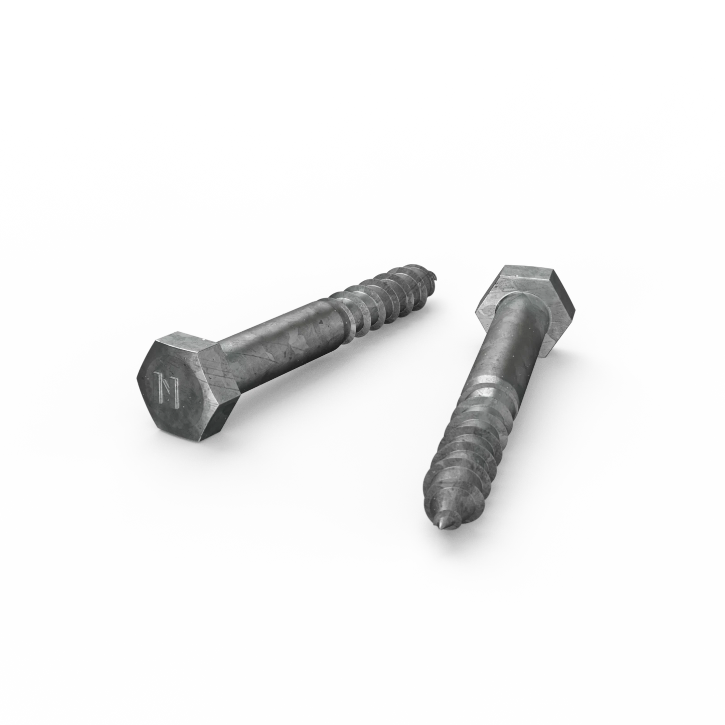 ZENITH M10 x 75mm Galvanised Hex Head Coach Screws - Rust Resistant, Heavy-Duty Timber Fastening