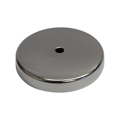 Everhang 50mm Chrome Round Base Magnet, Powerful Hold, Durable, Silver