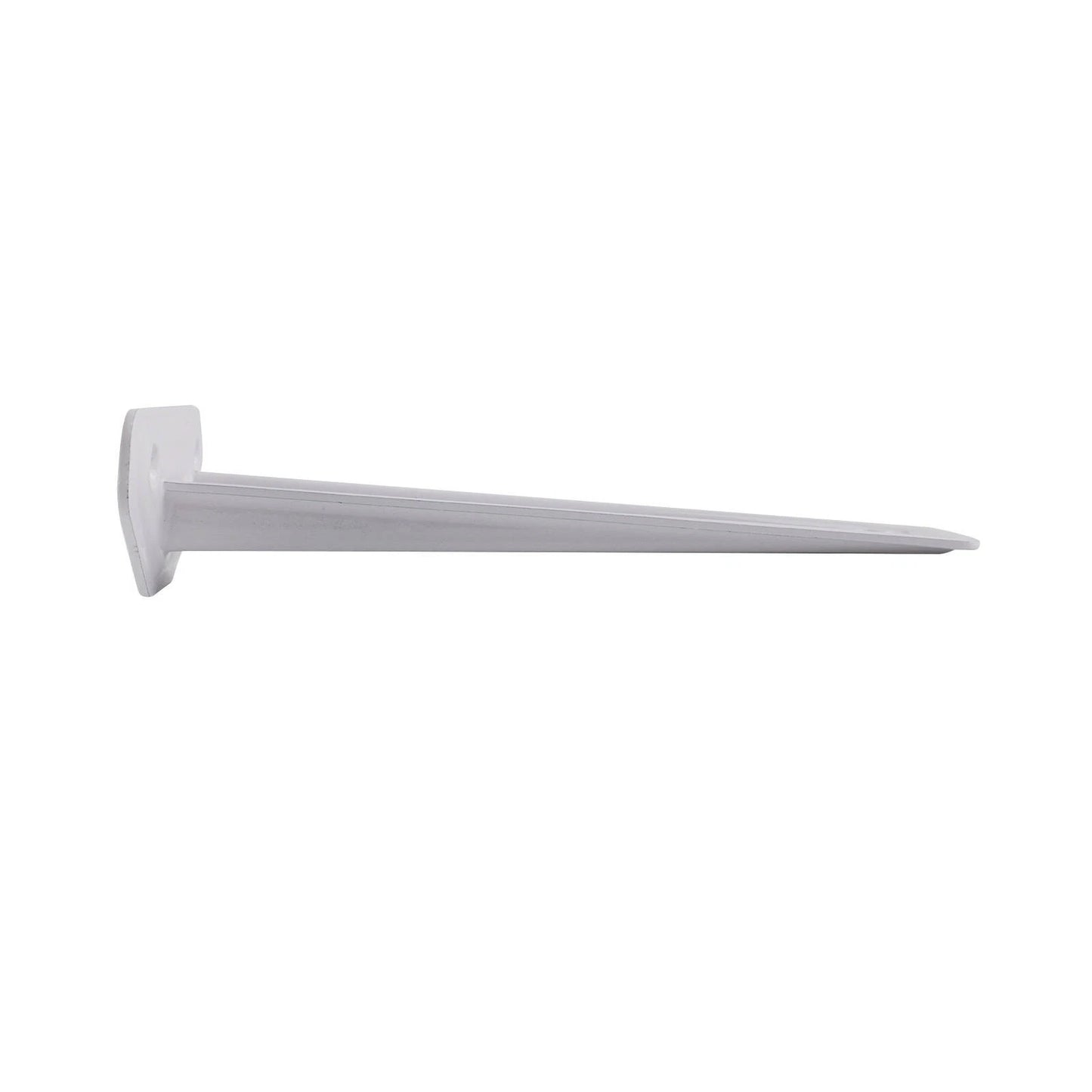 Carinya White Floating Shelf Bracket, 185x44mm, 50kg Load, Powder-Coated Steel, Indoor/Outdoor