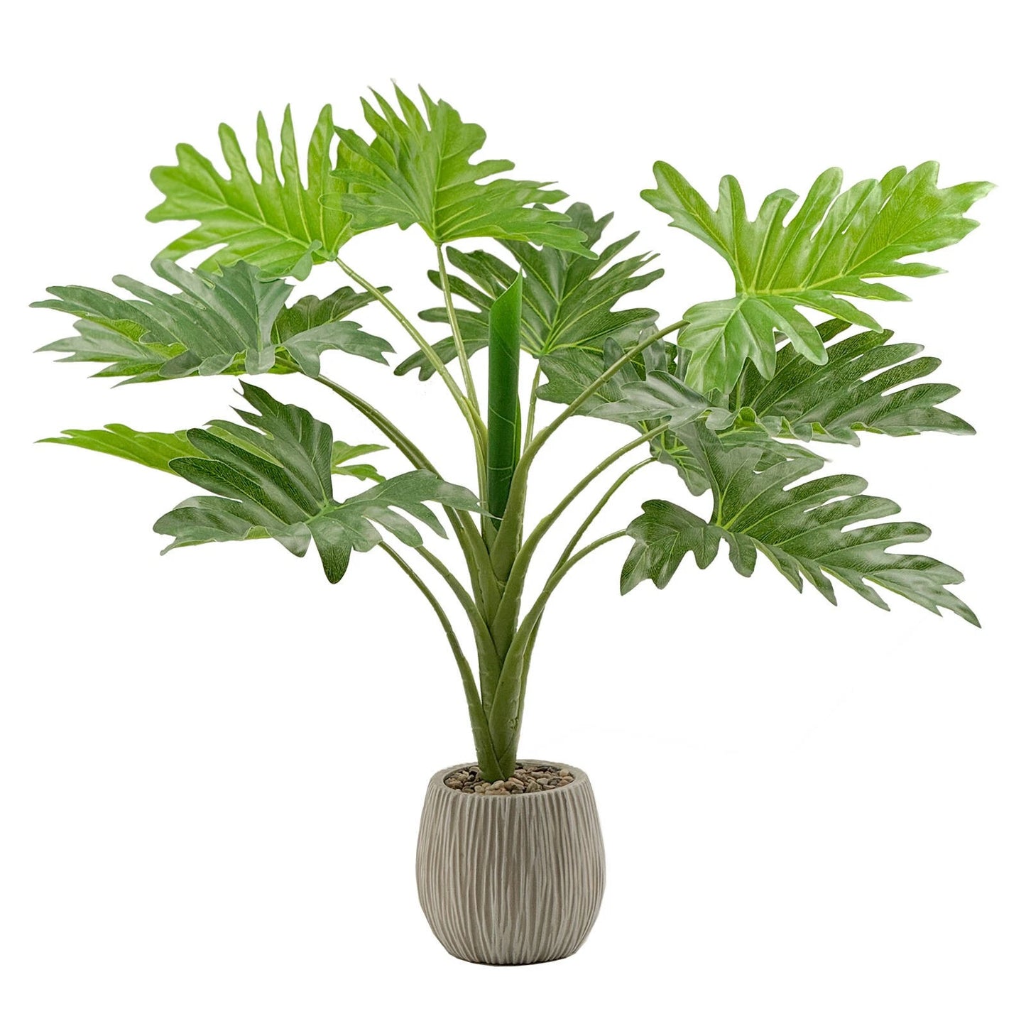 UN-REAL 60cm Philodendron Artificial Plant - Realistic, Low Maintenance Decor