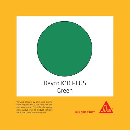 Davco 20L Green K10 Plus Flexible Waterproofing Agent, Non-Toxic, Fast Cure