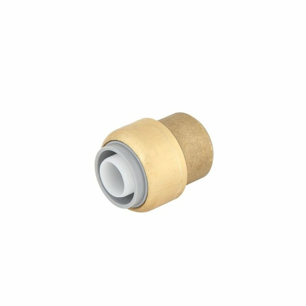 SmarteX P 20mm Push Fit Brass PEX Cap, No Soldering, Potable Water Approved