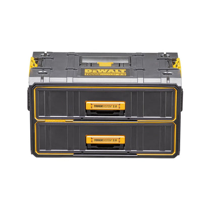 DeWALT TOUGHSYSTEM 2.0 2x Drawer Tool Box with Secure Latches & Side Handles