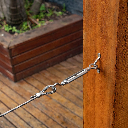 Taskmaster 5mm 316 Stainless Steel Hook/Eye Balustrade Kit for Marine & Timber Use