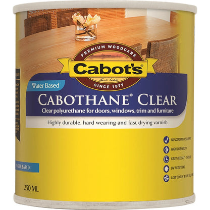 Cabot's 250ml Matt Water Based Interior Varnish - Durable, Fast Drying, Easy Clean