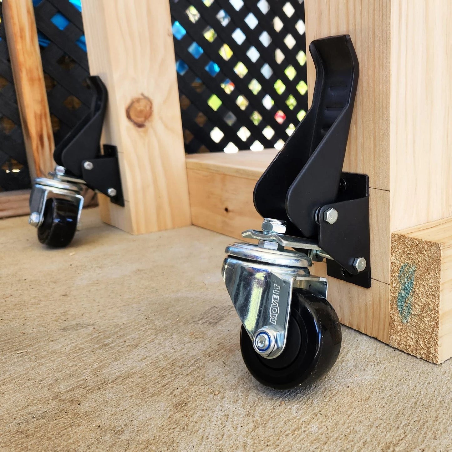 Move It Work Bench Castor Kit - 4 Pack, 350kg Load, Easy Install, Indoor/Outdoor Use