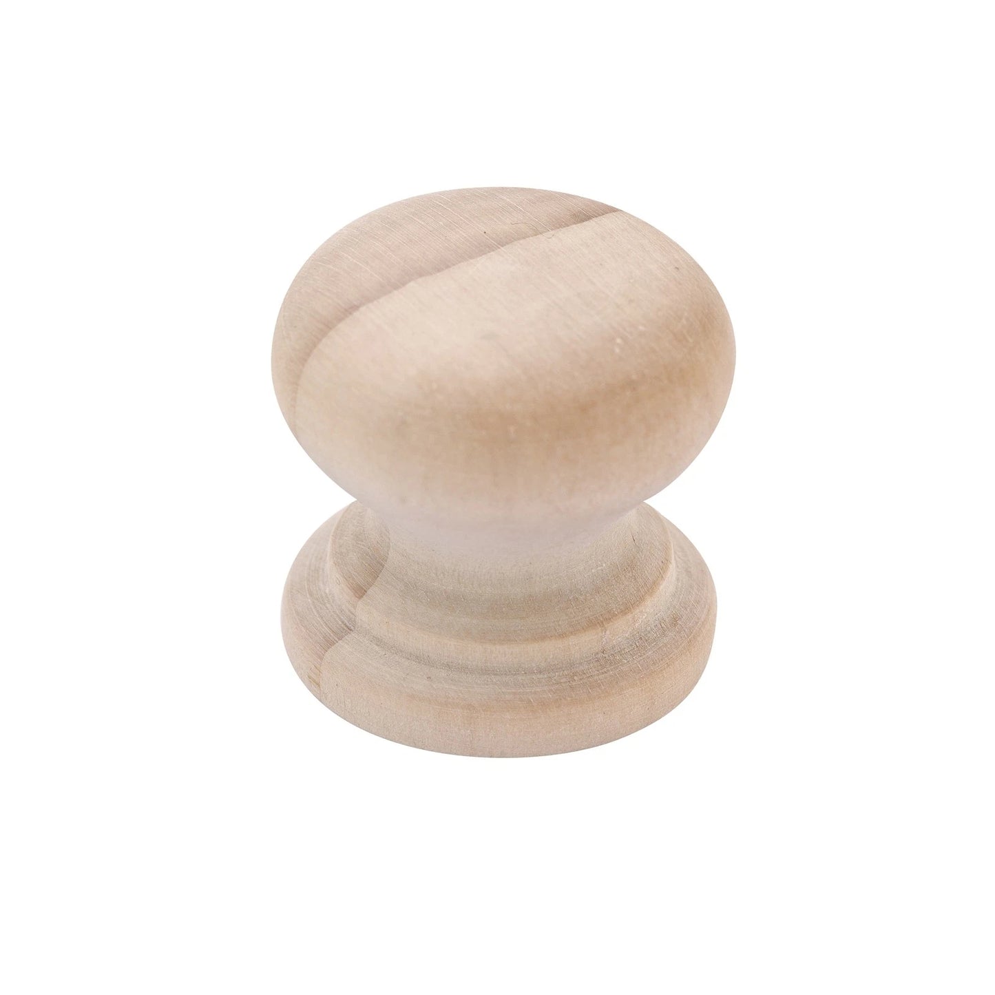 Prestige 26mm Raw Pine Mushroom Knob - Timeless Design, Easy Install, Unlacquered Finish
