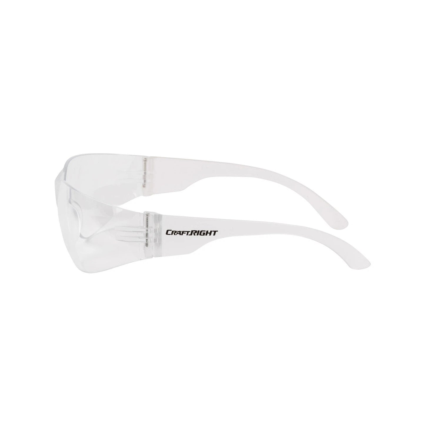 Craftright Clear Safety Glasses, Lightweight, Scratch-Resistant, AS/NZS 1337.1:2010 Certified