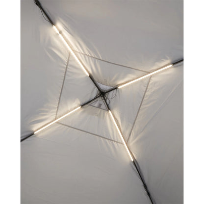 Coleman Portable LED Gazebo 3.6x3.6m with Mesh Walls & UV Protection