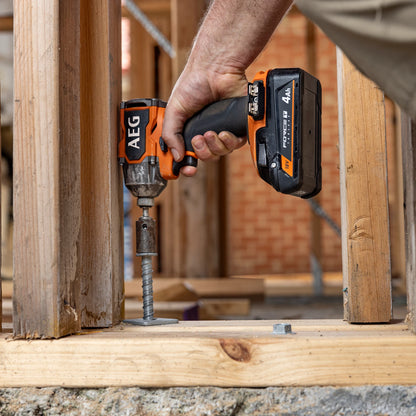 AEG 18V 4Ah Force Tabless Battery - High Power, Cooler Operation, Longer Runtime