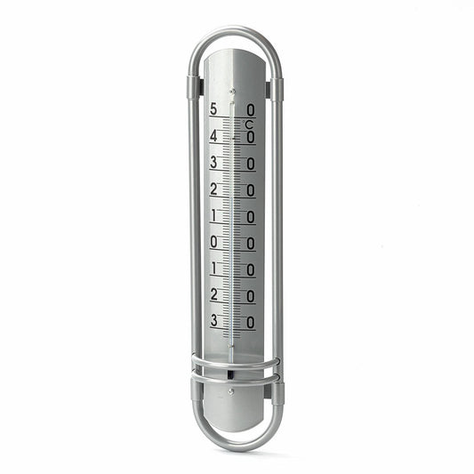 Holman 38cm Aluminium Wall Thermometer, Indoor/Outdoor, Mercury-Free, -30°C to 50°C Range