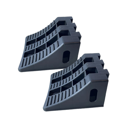 Craftright Interlocking Tandem Wheel Chock - Secure Heavy Vehicles & Trailers
