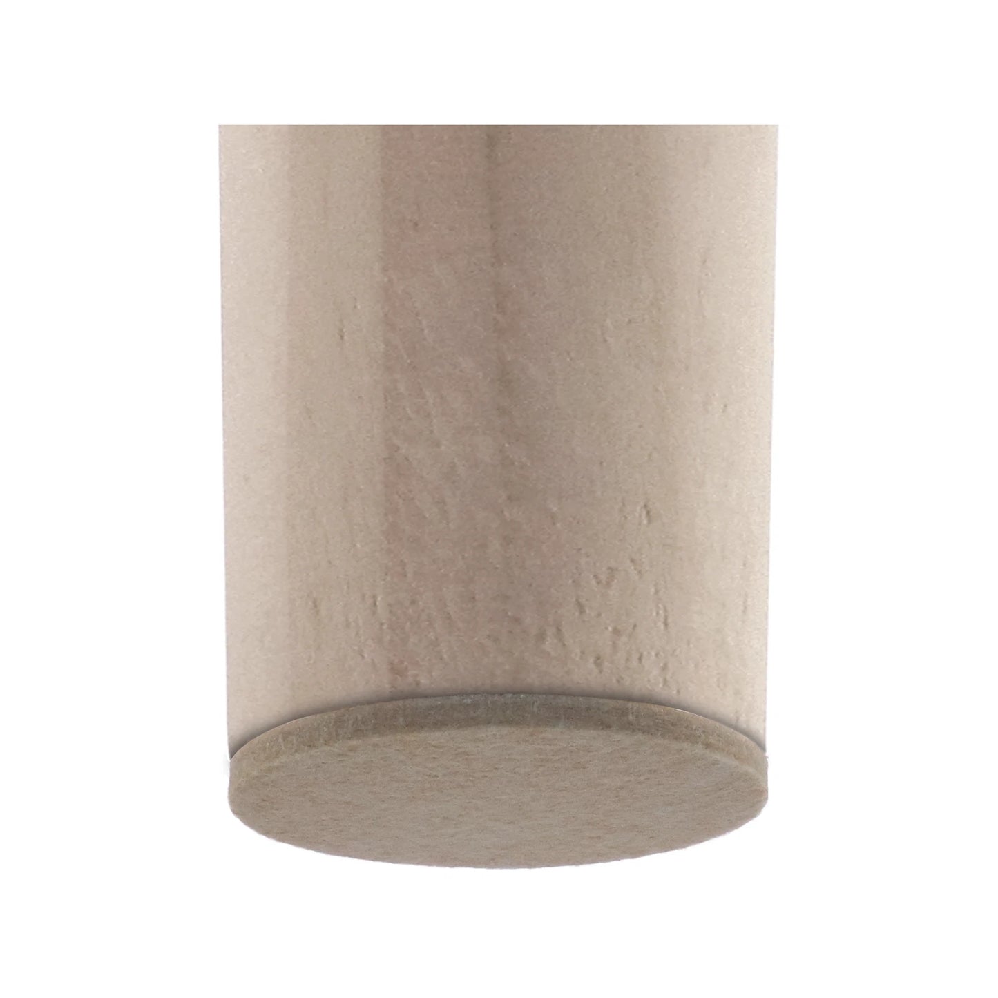 Surface Gard 76mm Beige Round Felt Floor Protectors - 4 Pack, Self-Adhesive, Noise Reduction