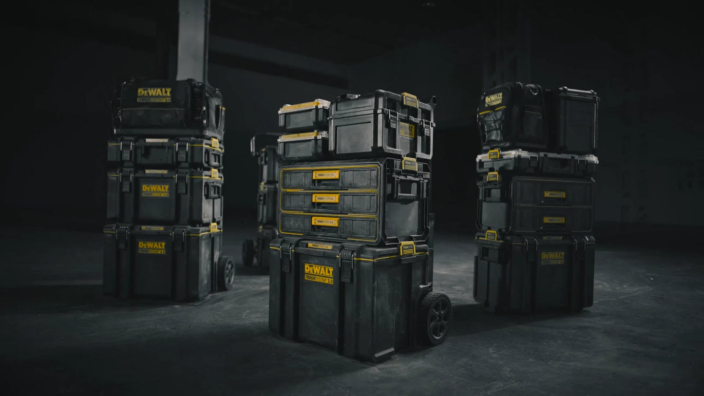 DeWALT TOUGHSYSTEM 2.0 2x Drawer Tool Box with Secure Latches & Side Handles