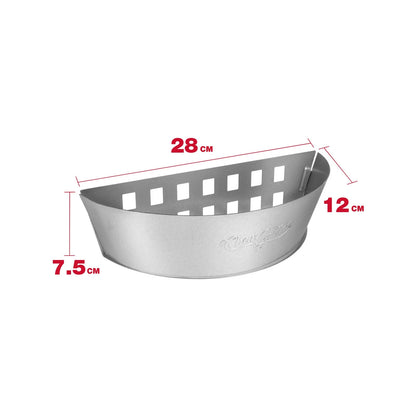 Char-Griller Charcoal Baskets, Two-Zone Cooking, Aluminized Steel, Ventilated, Set of 2