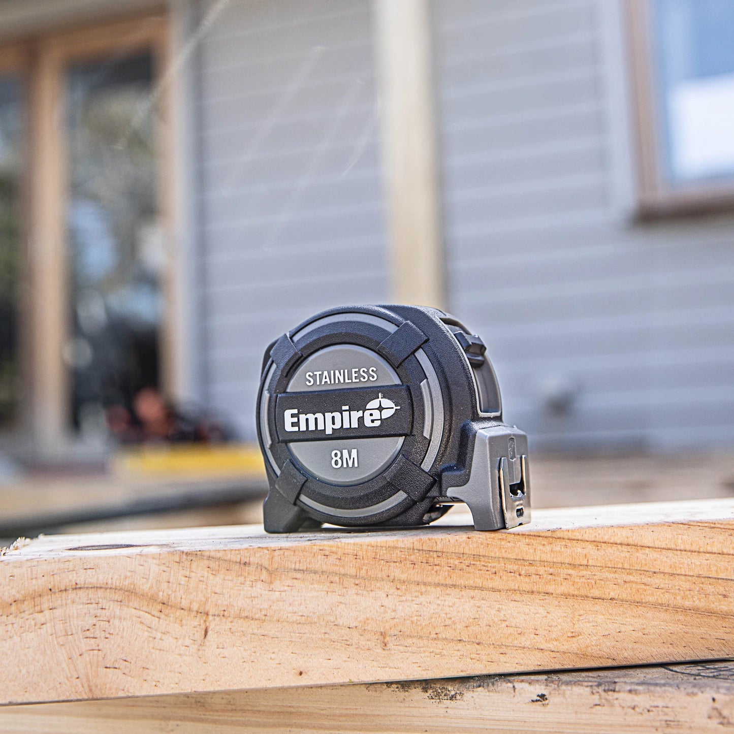 Empire 8m Stainless Steel Tape Measure, Nylon-Coated, Double-Sided, True Zero Hook