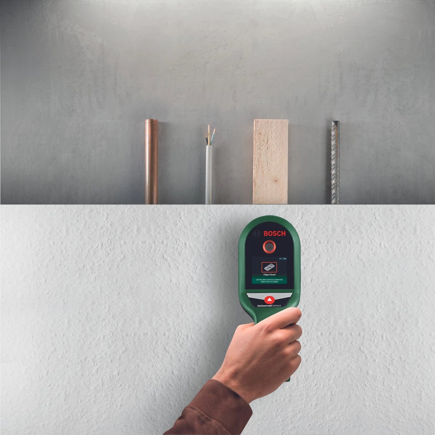 Bosch Green UniversalDetect Wall and Floor Scanner with Deep Detection and LED Indicators