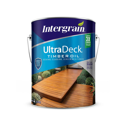 Intergrain UltraDeck Timber Decking Oil 10L - Durable, UV & Water Resistant, Natural Finish