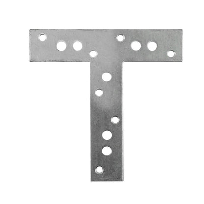 Carinya Zinc Plated T Shape Mending Plate 190x190x40x3.5mm, Reinforced Strength, Durable Steel