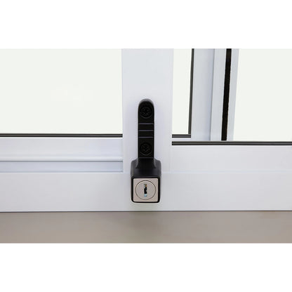 Remsafe Black LyLock Push Lock Window Restrictor for Sliding Aluminium Windows