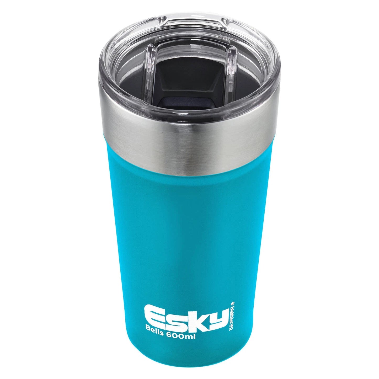Esky 600ml Stainless Steel Coffee Tumbler with Vacuum Insulation & Spill-Resistant Lid